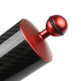 Max Dive Photography Double Ball Head Buoyancy Light Arm Ultralight Carbon Fiber Red