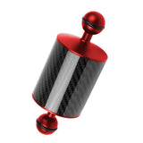 Max Dive Photography Double Ball Head Buoyancy Light Arm Ultralight Carbon Fiber Red