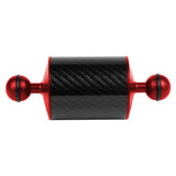 Max Dive Photography Double Ball Head Buoyancy Light Arm Ultralight Carbon Fiber Red