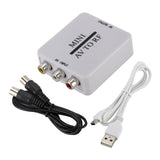 Max Maxb Mini Rca Cvsb AV to RF Adapter 67.25Mhz 61.25Mhz Video Audio TV Signal Switc