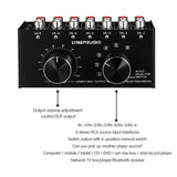Max 6 Input 1 Output Audio Signal Source Selection Selector Switcher Splitter