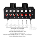 Max 6 Input 1 Output Audio Signal Source Selection Selector Switcher Splitter