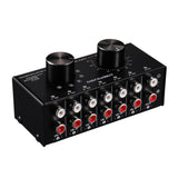 Max 6 Input 1 Output Audio Signal Source Selection Selector Switcher Splitter