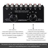 Max 6 Input 2 Output Stereo Audio Signal Selection Speaker Switcher RCA Port