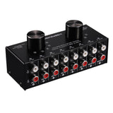 Max 6 Input 2 Output Stereo Audio Signal Selection Speaker Switcher RCA Port
