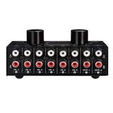 Max 6 Input 2 Output Stereo Audio Signal Selection Speaker Switcher RCA Port