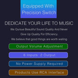 Max 6 Input 2 Output Stereo Audio Signal Selection Speaker Switcher RCA Port