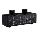 Max 6 Input 2 Output Stereo Audio Signal Selection Speaker Switcher 3.5mm Port