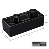 Max 6 Input 2 Output Stereo Audio Signal Selection Speaker Switcher 3.5mm Port