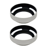 Max Maxb 2pcs Silver Aluminium Vented Lens Hood Shade For Leica 58mm