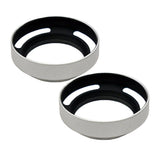 Max Maxb 2pcs Silver Aluminium Vented Lens Hood Shade For Leica 58mm