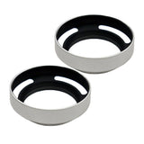 Max Maxb 2pcs Silver Aluminium Vented Lens Hood Shade For Leica 58mm