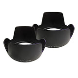 Max 2PC Camera Lens Hood for Canon ET-60II Anti-glaring AF 24-85mm/AF-S 24-120mm