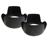 Max 2PC Camera Lens Hood for Canon ET-60II Anti-glaring AF 24-85mm/AF-S 24-120mm