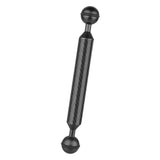 Max Camera Diving Ultra Light Carbon Fiber Double Ball Head Lamp Arm 7" Black