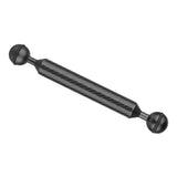 Max Camera Diving Ultra Light Carbon Fiber Double Ball Head Lamp Arm 7" Black