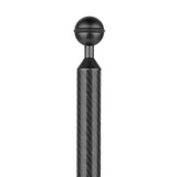 Max Camera Diving Ultra Light Carbon Fiber Double Ball Head Lamp Arm 7" Black