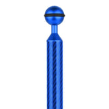 Max Camera Diving Ultra Light Carbon Fiber Double Ball Head Lamp Arm 7" Blue