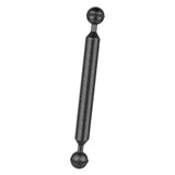 Max Camera Diving Ultra Light Carbon Fiber Double Ball Head Lamp Arm Black
