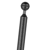 Max Camera Diving Ultra Light Carbon Fiber Double Ball Head Lamp Arm Black