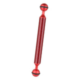 Max Camera Diving Ultra Light Carbon Fiber Double Ball Head Lamp Arm Red
