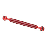 Max Camera Diving Ultra Light Carbon Fiber Double Ball Head Lamp Arm Red