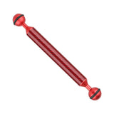 Max Camera Diving Ultra Light Carbon Fiber Double Ball Head Lamp Arm Red