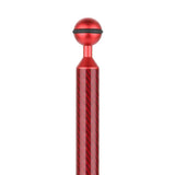 Max Camera Diving Ultra Light Carbon Fiber Double Ball Head Lamp Arm Red