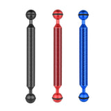 Max Camera Diving Ultra Light Carbon Fiber Double Ball Head Lamp Arm Red