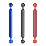 Max Double Ball Head 20.8mm 9"Buoyancy Arm for Underwater Diving Photograp Blue