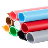 Max 1.64 ft Studio Backdrop Photography Solid Background PVC Waterproof White