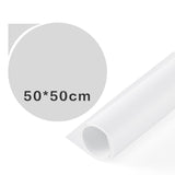Max 1.64 ft Studio Backdrop Photography Solid Background PVC Waterproof White