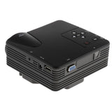 Maxbell H80 Mini Portable Supports Full HD 1080P LED Projector Home Theater Black