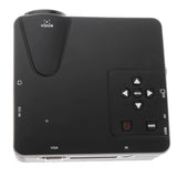 Maxbell H80 Mini Portable Supports Full HD 1080P LED Projector Home Theater Black