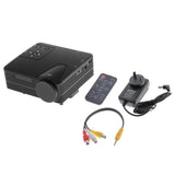 Maxbell H80 Mini Portable Supports Full HD 1080P LED Projector Home Theater Black