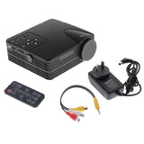 Maxbell H80 Mini Portable Supports Full HD 1080P LED Projector Home Theater Black