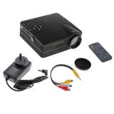 Maxbell H80 Mini Portable Supports Full HD 1080P LED Projector Home Theater Black