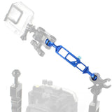 Max Camera Diving Ultra Light Carbon Fiber Double Ball Head Lamp Arm 1" inch Blue