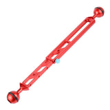 Max Camera Diving Ultra Light Carbon Fiber Double Ball Head Lamp Red