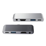 Max Type-C Dock Station USB-C To HDMI Charger Hub Adapter For iPad Pro Silver