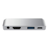 Max Type-C Dock Station USB-C To HDMI Charger Hub Adapter For iPad Pro Silver
