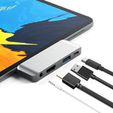 Max Type-C Dock Station USB-C To HDMI Charger Hub Adapter For iPad Pro Silver