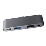 Max Type-C Dock Station USB-C To HDMI Charger Hub Adapter For iPad Pro Gray