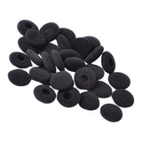 Max 18mm Sponge Earphone Earpad 16 Pcs Replacement Black In-ear Earpiece Cover
