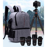 Max Multi-functional Waterproof Camera Knapsack Portable Travel for Camera Black