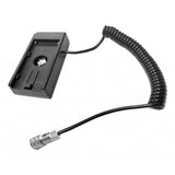 Maxbell NPF Battery Charger Base Plate Built-in Coiled Cable for BMPCC 4K Blackmagic