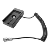 Maxbell NPF Battery Charger Base Plate Built-in Coiled Cable for BMPCC 4K Blackmagic