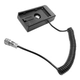 Maxbell NPF Battery Charger Base Plate Built-in Coiled Cable for BMPCC 4K Blackmagic