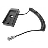 Maxbell NPF Battery Charger Base Plate Built-in Coiled Cable for BMPCC 4K Blackmagic