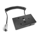 Maxbell NPF Battery Charger Base Plate Built-in Coiled Cable for BMPCC 4K Blackmagic
